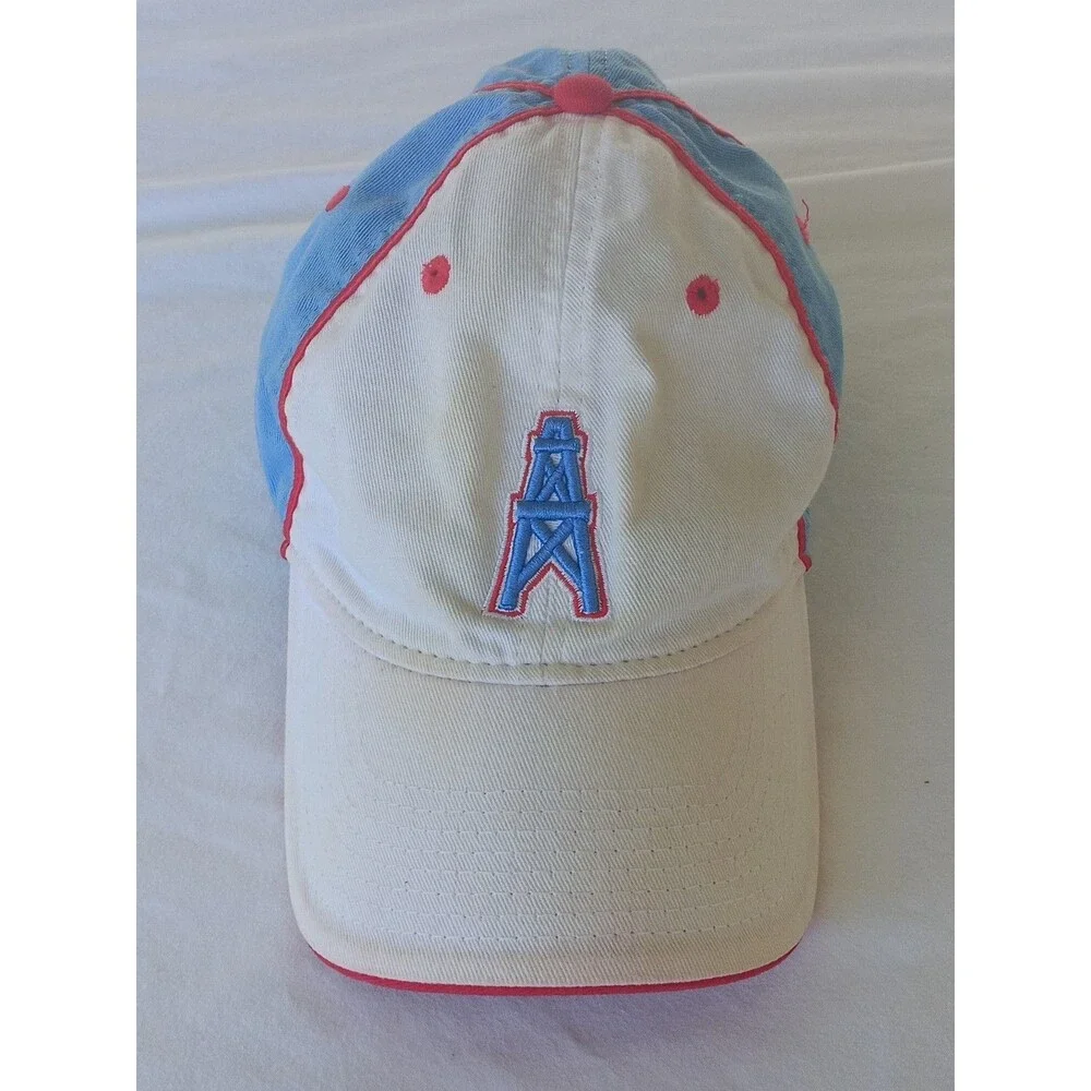 90s Houston Oilers Hat Fitted Reebok NFL Vintage Gridiron Classic Sz XL Cambell